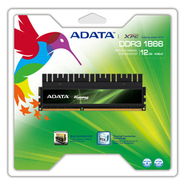 A-DATA XPG Gaming Series V2.0, DDR3, 1600 MHz, CL9, 12GB (4GB x 3)