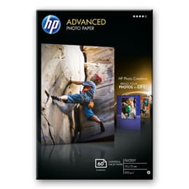 HP Advanced Soft-gloss Photo Paper Glossy Photo Paper-60 sht/10 x 15 cm borderless