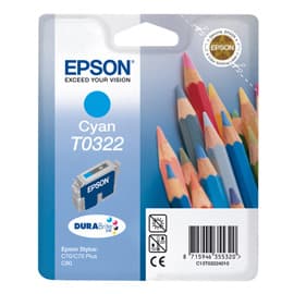 Epson Singlepack Cyan T0322 DURABrite Ink