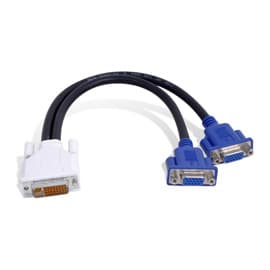 Matrox Matrox DVI-I-to-dual-HD15 adapter cable (CAB-DVI-2XAF)